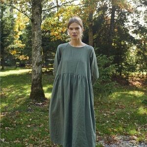 Linenfox Margo Dress S/M in Eggplant